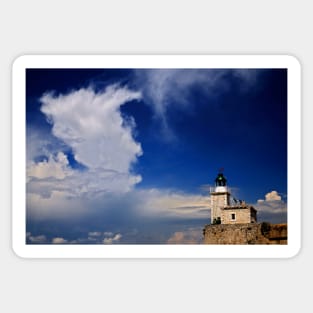 The lighthouse of Agia Mavra - Lefkada island Sticker